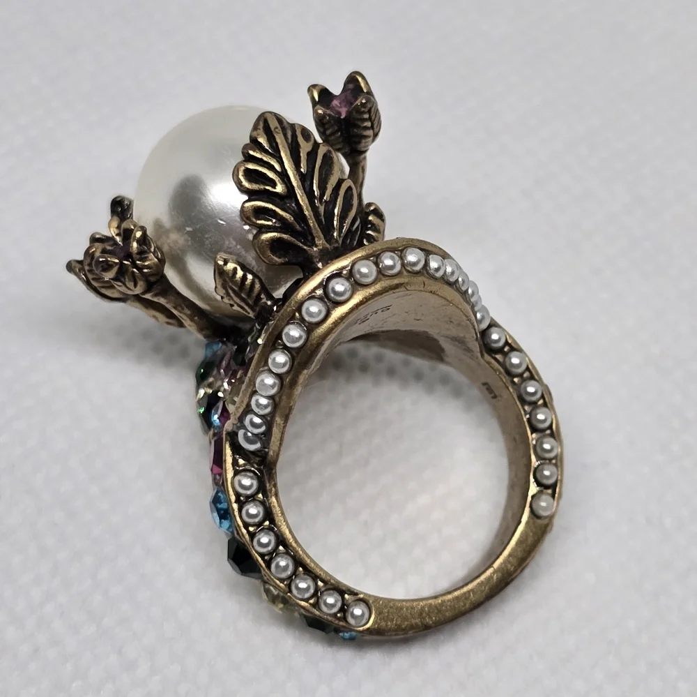 Gucci Pearl Flower Multicolor Ring
